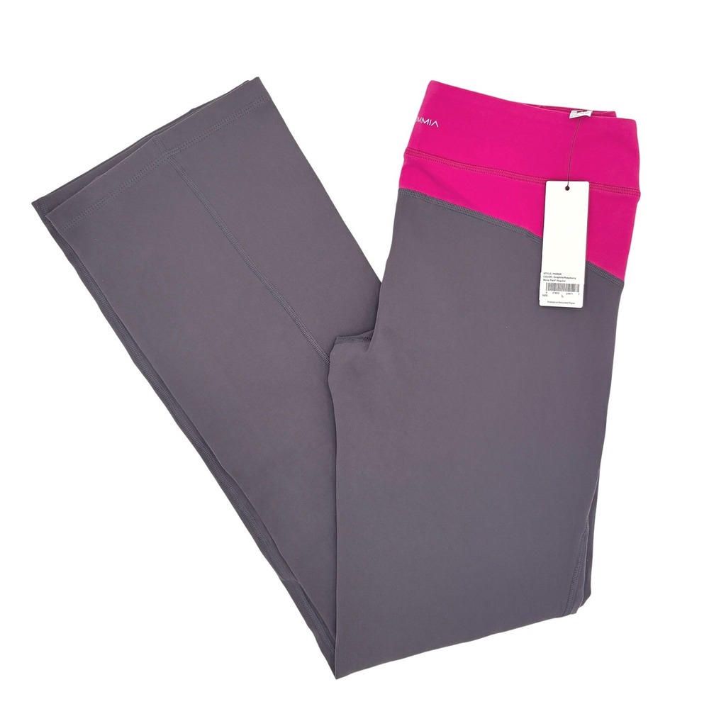 Vimmia Move Pant Graphite‎ Raspberry Yoga Pants Women's L NWT